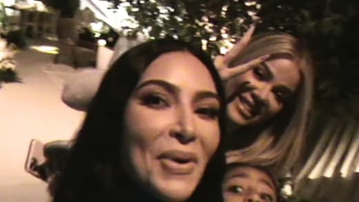 Kim Kardashian and Khloe Kardashian Say Hello