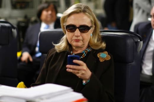 Hillary Clinton Texting