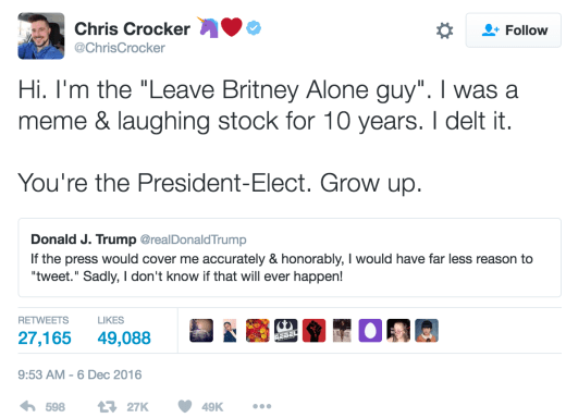 Chris crocker twitter