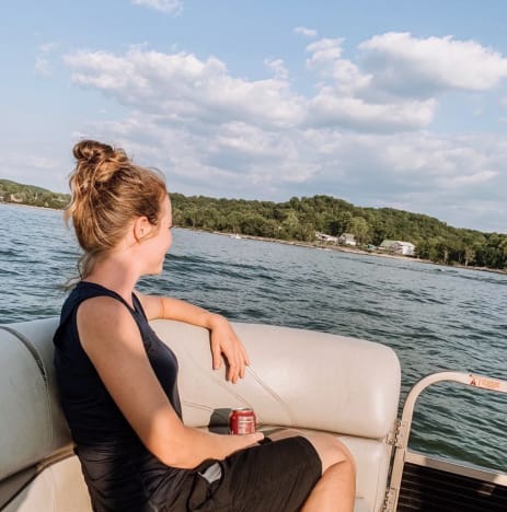 Jana Duggar on a Boat