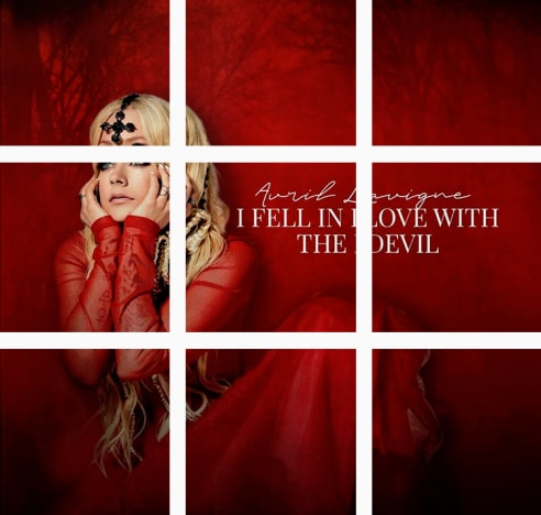 Avril Lavigne I fell in love with the devil IG graphic