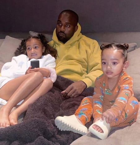 Kanye West and 2 Kids