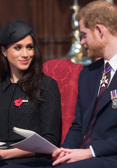 Meghan Markle and Prince Harry Stare at Each Other