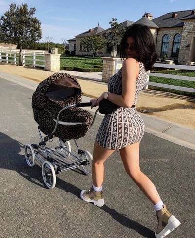 Kylie Jenner Pushes Stormi in the Stroller