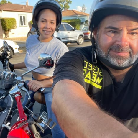 Big Ed Brown and Liz Marie Go Motorcycle Riding