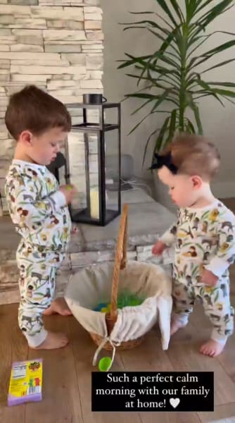 Jackson Roloff & Lilah Roloff have a calm morning on easter 2022