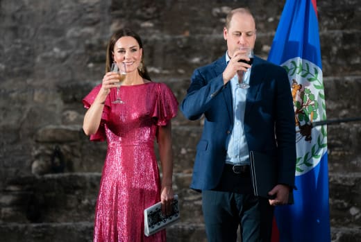 Will and Kate Sip Some Wine