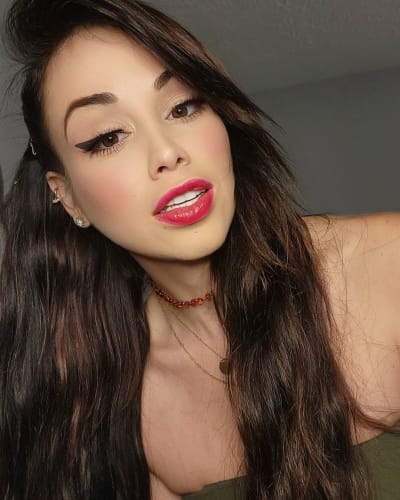 Paola Mayfield with Poppin' Red Matte Lips