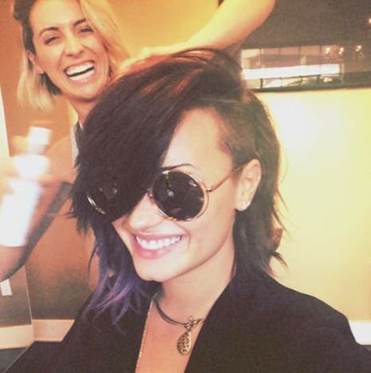 Demi Lovato With Short Hair The Hollywood Gossip