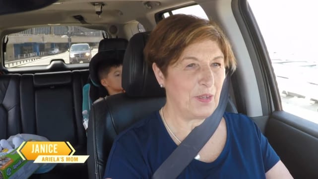 Janice drives to pick up Ariela