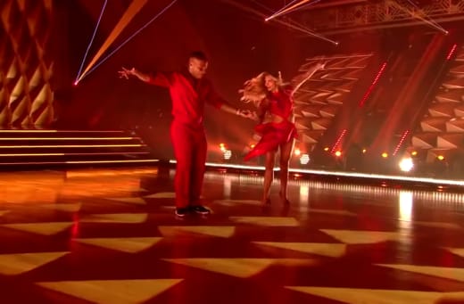 Nelly salsa dancing on DWTS