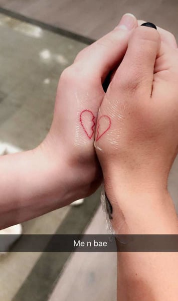 Ariel Winter and Levi Meaden Matching Tattoo