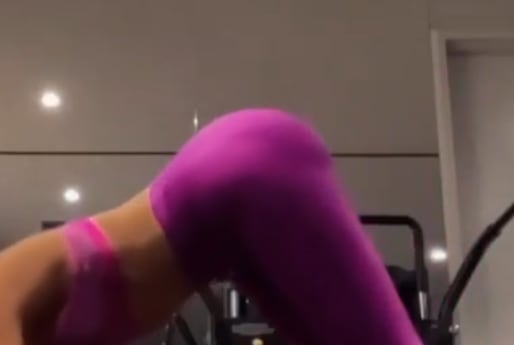 Khloe Kardashian workout "butt implants" zoom