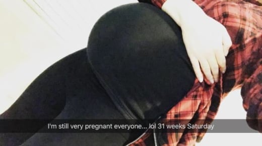 Jenelle Evans Baby Bump Instagram Image
