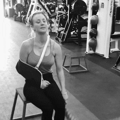 Kaley Cuoco Post-Surgery Workout With Rope