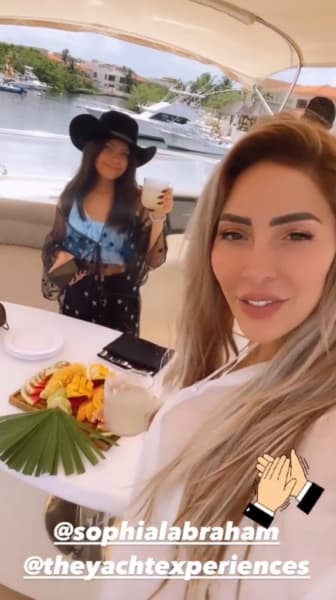 Farrah and Sophia on a Yacht
