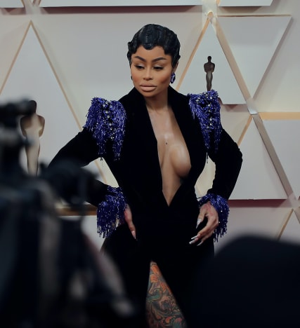 Blac Chyna Poses for Photographers