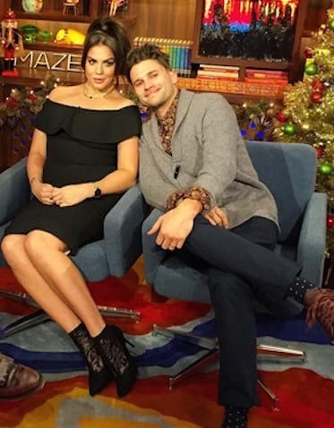 Katie Maloney and Tom Schwartz at WWHL