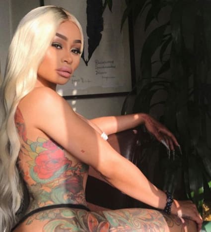 Blac Chyna, almost naked