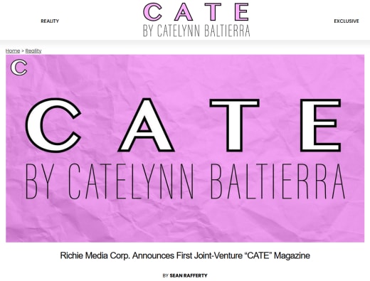 Catelynn Lowell Cate site - banner