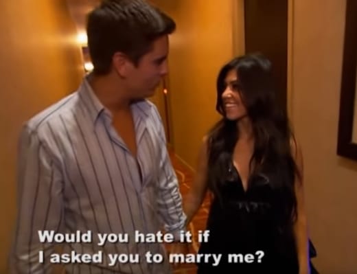 KUWTK 2007 - Scott Disick asks Kourtney Kardashian to marry him