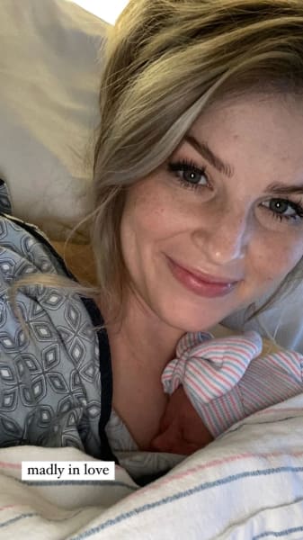 Erin Bates with Baby