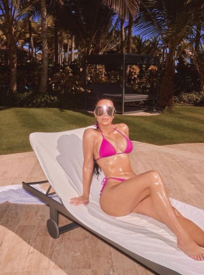 Kim Kardashian Wears a Bikini in 2022