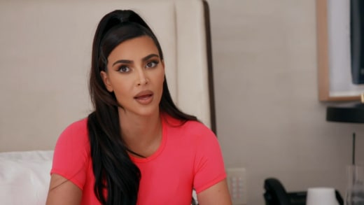 Kim Kardashian reasons with her sister