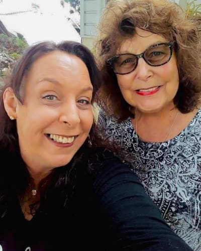 Kimberly Menzies Selfie with Mom Sally