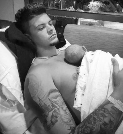 Tyler Baltierra and Baby #4