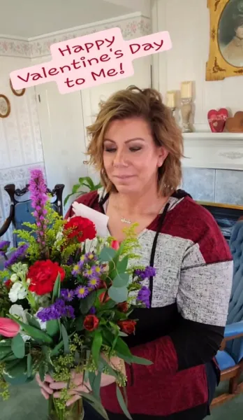 Meri Brown Gets Flowers