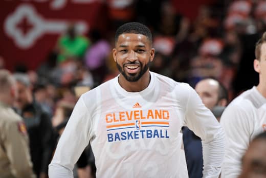 Tristan Thompson at the Miami Heat v Cleveland Cavaliers Game