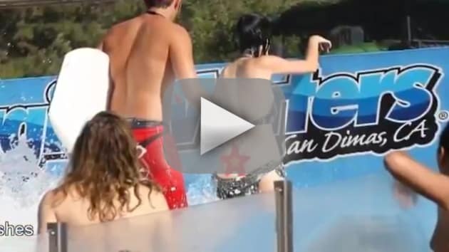 Katy Perry may have suffered an epic wardrobe malfunction at a water park r...