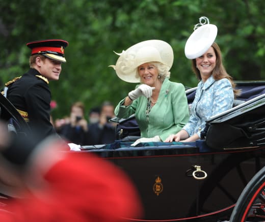 Prince Harry, Camilla and Kate Middleton: Trooping the Colour 2015