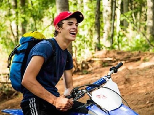 Hayes Grier on a Dirt Bike