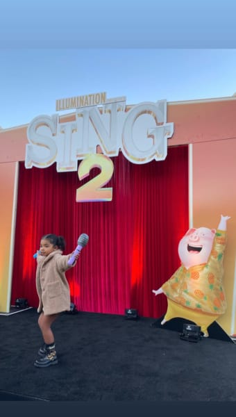 True Thompson at Sing 2 Premiere