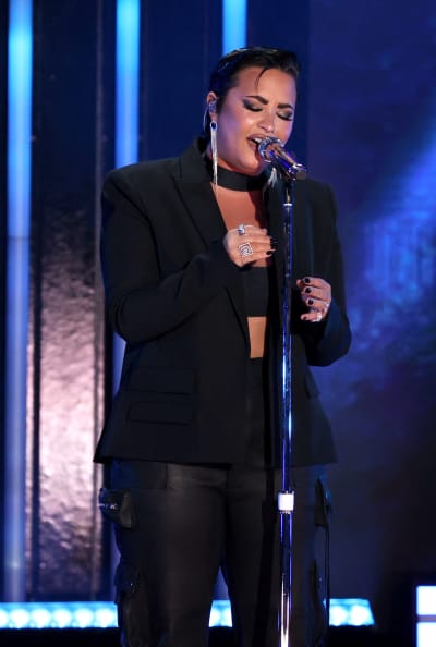 Demi Lovato on a Stage