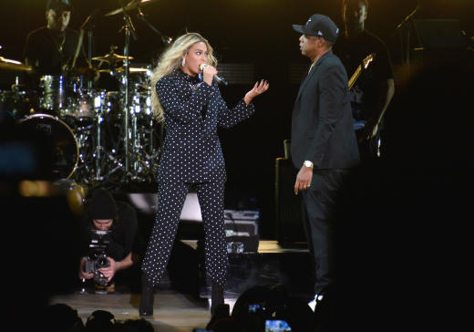 Beyonce & Jay On Stage image