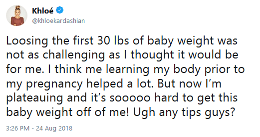 Khloe weight loss question tweets 01 khloe asks