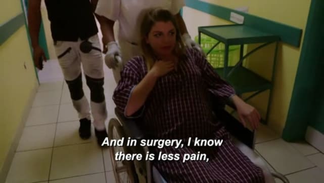 Biniyam shibre thinks that surgery is less painful