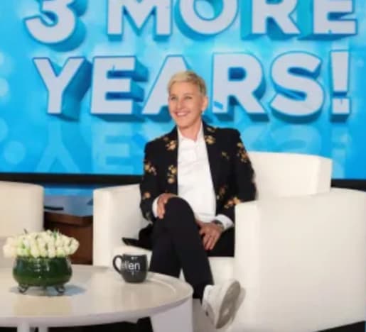 Ellen DeGeneres on Sofa