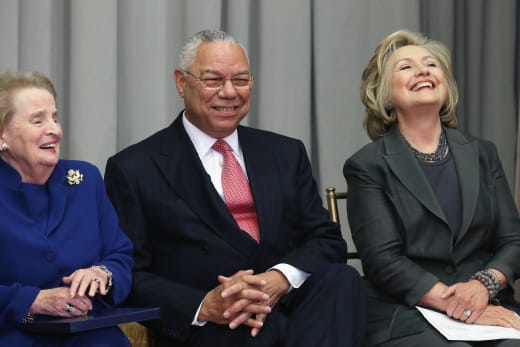 Powell, Clinton, Albright