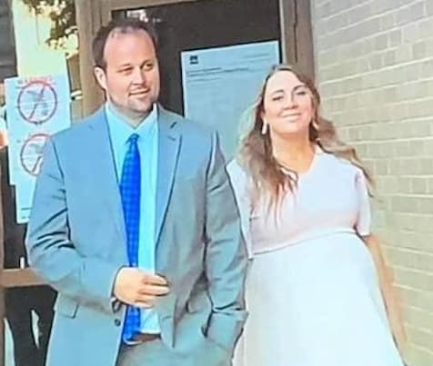 Anna and Josh Outside of Court