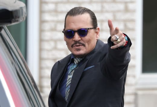 Johnny Depp Enters Court