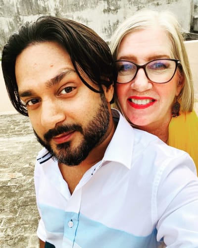 Jenny Slatten and Sumit Singh with the New Hair