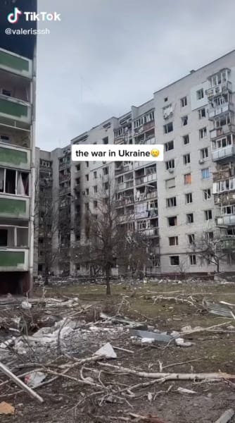 Valeria Shashenok TikTok - the war in Ukraine 01 of 02