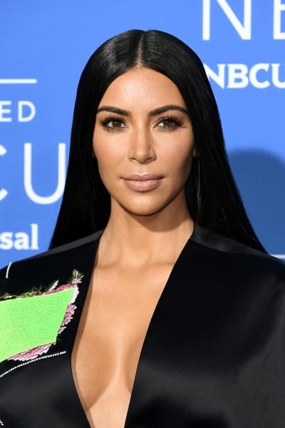 Kim Kardashian in Black and Green