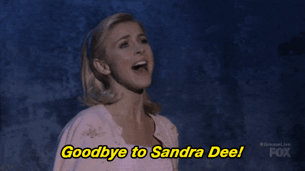 Image result for sandy grease live gif