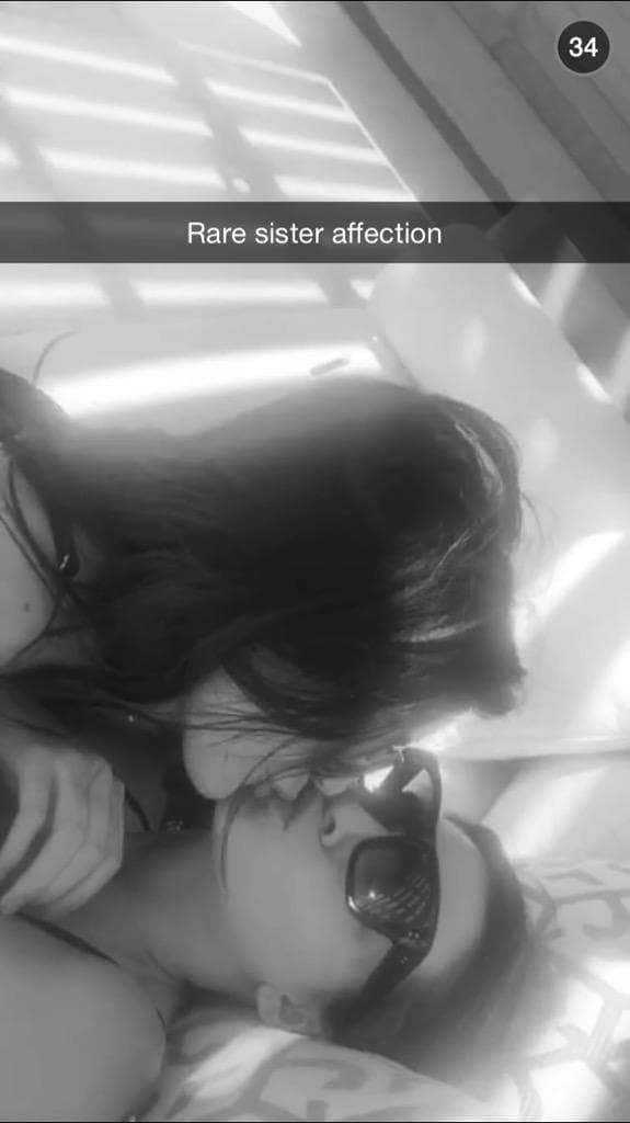 Kylie and Kendall Jenner Kiss in Weird Snapchat Photo.